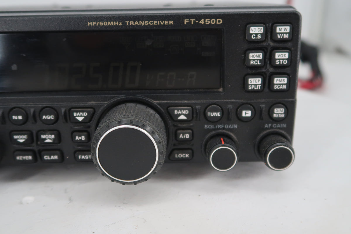 U20350 Used Yaesu FT-450D HF/50MHz Transceiver Screen Issue