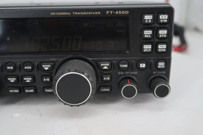 U20350 Used Yaesu FT-450D HF/50MHz Transceiver Screen Issue