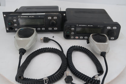 U20353 AS-IS Lot Untested of 2 Motorola MCS 2000 M01HX+822W Model II 800MHz 15W Radio