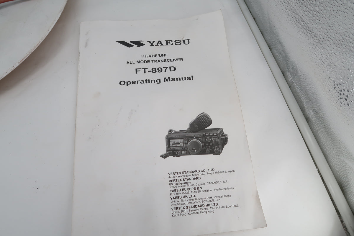 U20355 Used Yaesu FT-897D HF/VHF/UHF All-Mode 100W Transceiver w/FC-30 & DigiRig