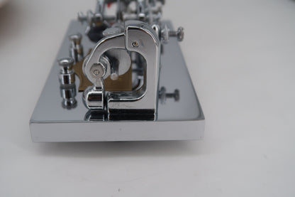 U20356 Used Vibroplex Original Bug Semi-Automatic Key Jeweled  w/Clear Acrylic Case