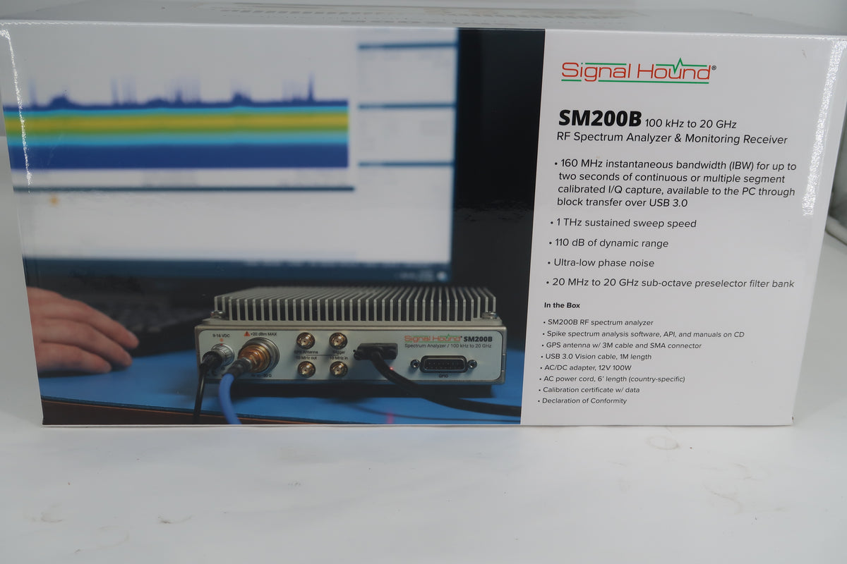 U20359 UnUsed SignalHound SM200B 100kHz to 20GHz Spectrum Analyzer