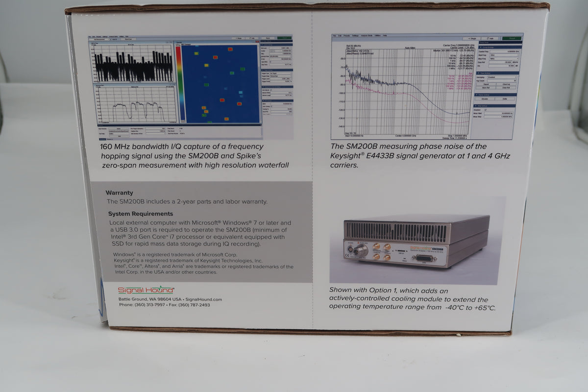 U20359 UnUsed SignalHound SM200B 100kHz to 20GHz Spectrum Analyzer
