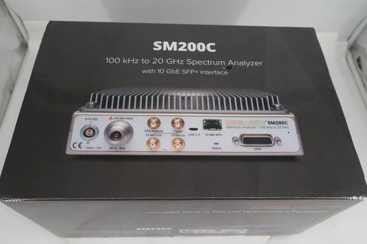 U20360 UnUsed Signal Hound SM200C 100kHz to 20 GHz Spectrum Analyzer with 10GbE SPE+ Interface