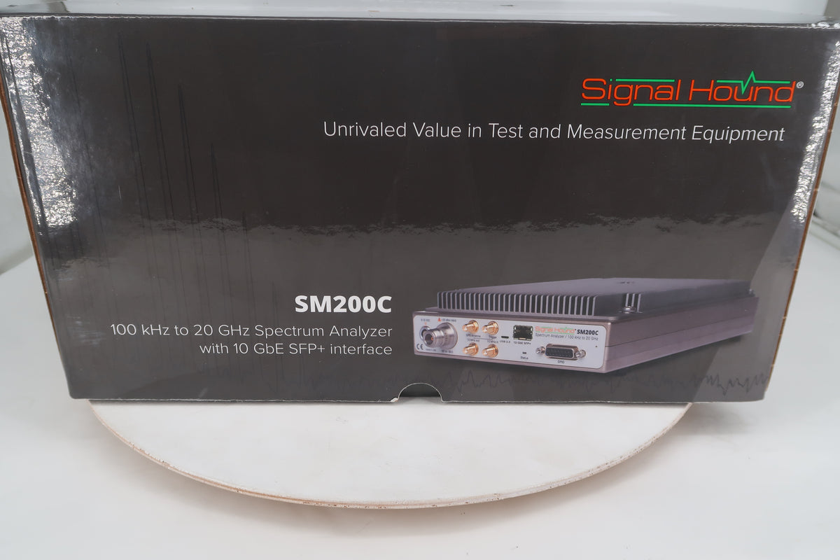 U20360 UnUsed Signal Hound SM200C 100kHz to 20 GHz Spectrum Analyzer with 10GbE SPE+ Interface