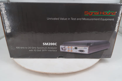 U20360 UnUsed Signal Hound SM200C 100kHz to 20 GHz Spectrum Analyzer with 10GbE SPE+ Interface