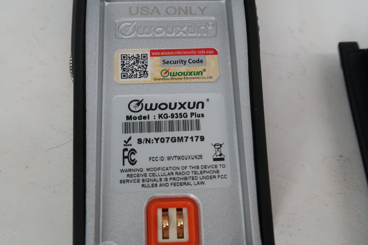 U20363 Used Wouxun KG-935G Plus Professional Quality GMRS Radio