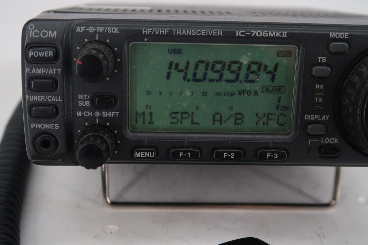 U20365 Used ICOM IC-706MKII HF/VHF All-Mode 100W Transceiver