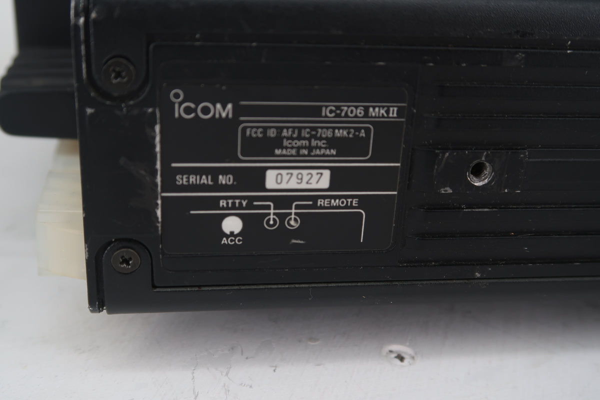U20365 Used ICOM IC-706MKII HF/VHF All-Mode 100W Transceiver