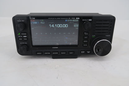 U20366 Used ICOM IC-705 HF/50/144/430MHz All-Mode w/D-STAR 10W QRP Transceiver
