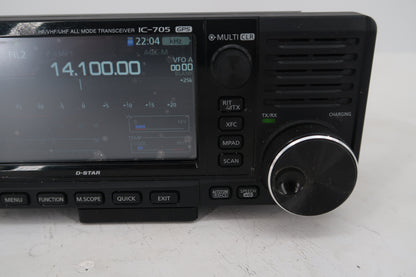 U20366 Used ICOM IC-705 HF/50/144/430MHz All-Mode w/D-STAR 10W QRP Transceiver