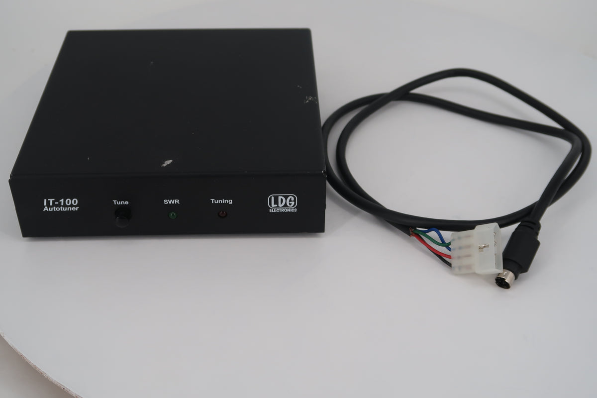 U20378 Used LDG IT-100 Automatic Antenna Tuner w/IC-105 Interconnect Cable