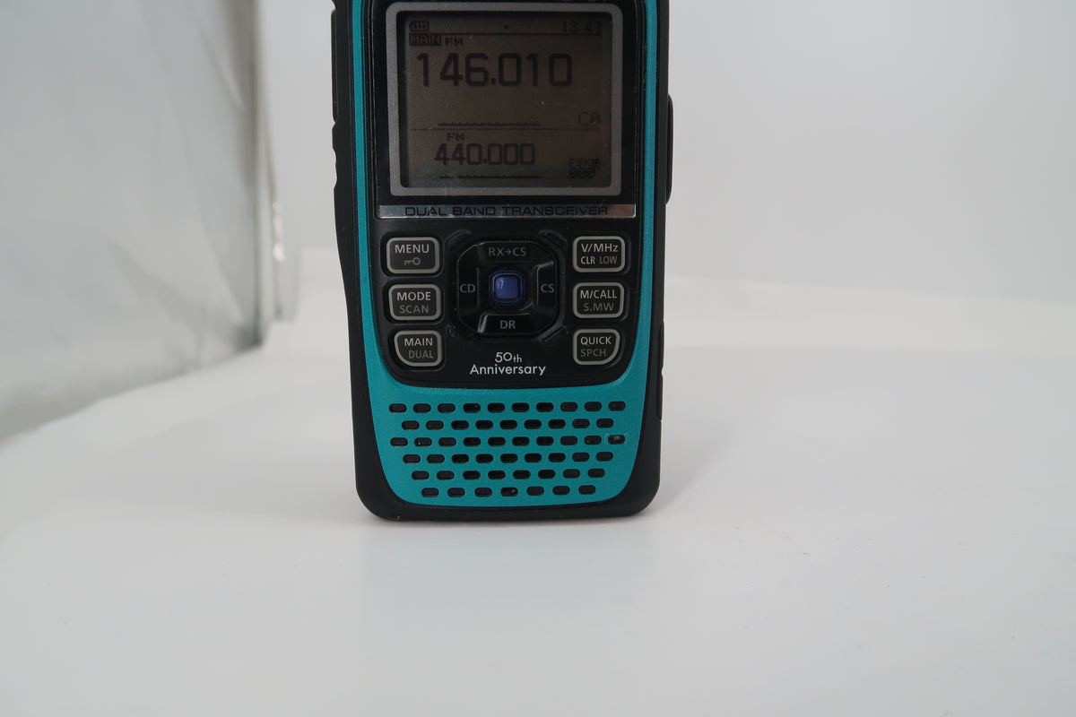 U20412 Used ICOM ID-51A Plus VHF/UHF FM/D-STAR 5W Handheld Transceiver 50th Anniversary Limited Edition