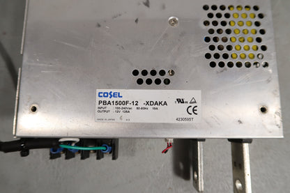U19452 Used Cosel PBA1500F-12-XDAKA Switching Power Supply 12VDC/125A Output