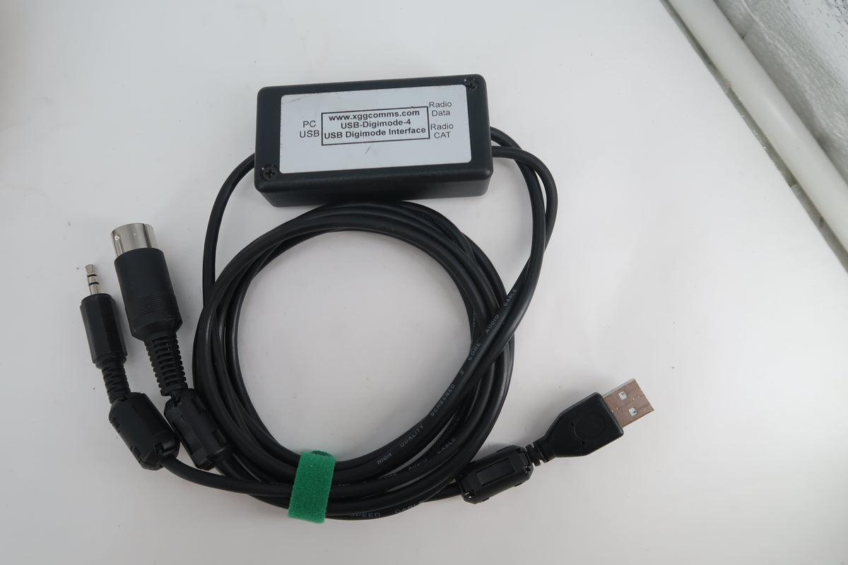 U20418 Used ICOM IC-706 HF/VHF All-Mode 100W Transceiver w/XGGCOMMS USB-Digimode-4 & DM5AL Separation Cable