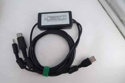 U20418 Used ICOM IC-706 HF/VHF All-Mode 100W Transceiver w/XGGCOMMS USB-Digimode-4 & DM5AL Separation Cable