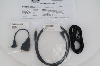 U20420 AS-IS Elecraft KX3-PCKT Cable Set (Incomplete Set)