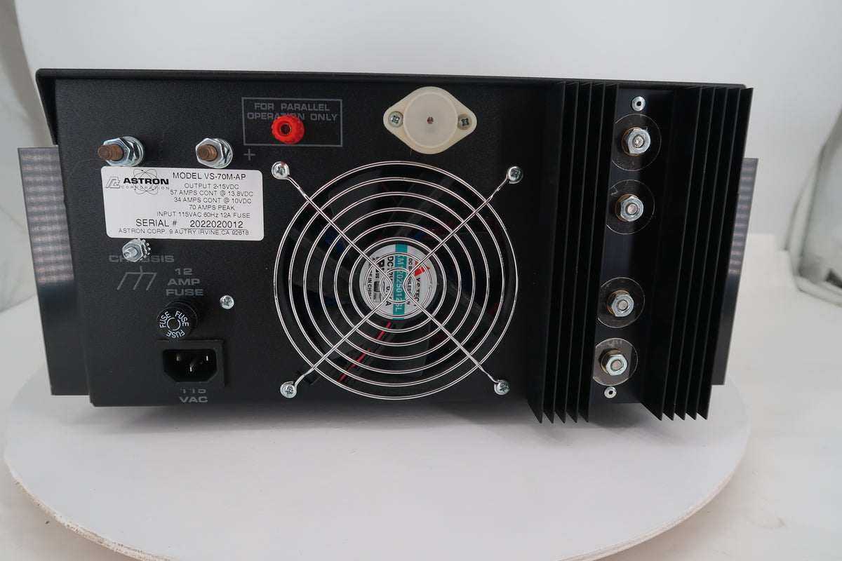 U20422 Used Astron VS-70M-AP Variable Heavy Duty Linear Power Supply 2-15Vdc/70A Peak