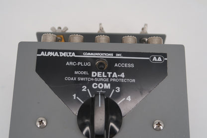 U20441 Used Alpha Delta Delta-4 Coax Switch-Surge Protector