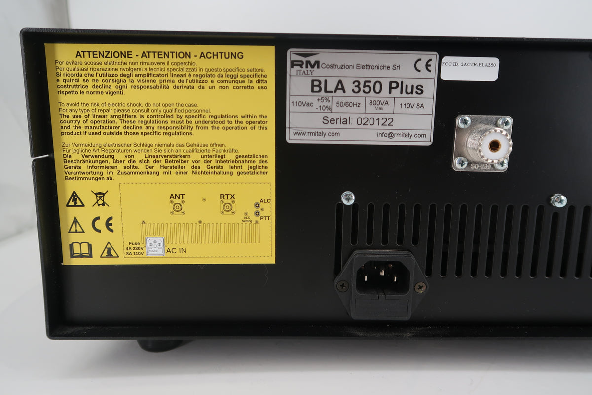 U20457 Used RM Italy BLA350 Plus HF Linear Amplifier 300W