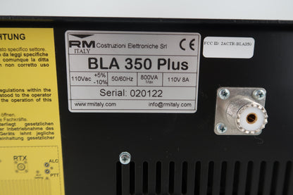 U20457 Used RM Italy BLA350 Plus HF Linear Amplifier 300W