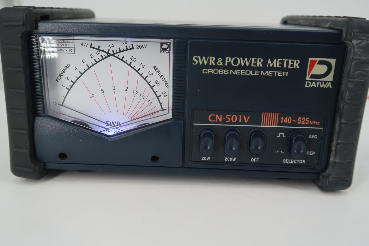 U20466 Used Daiwa CN-501V Cross Needle SWR/Wattmeter VHF/UHF 200W