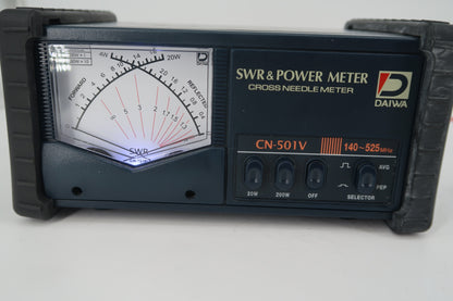 U20466 Used Daiwa CN-501V Cross Needle SWR/Wattmeter VHF/UHF 200W