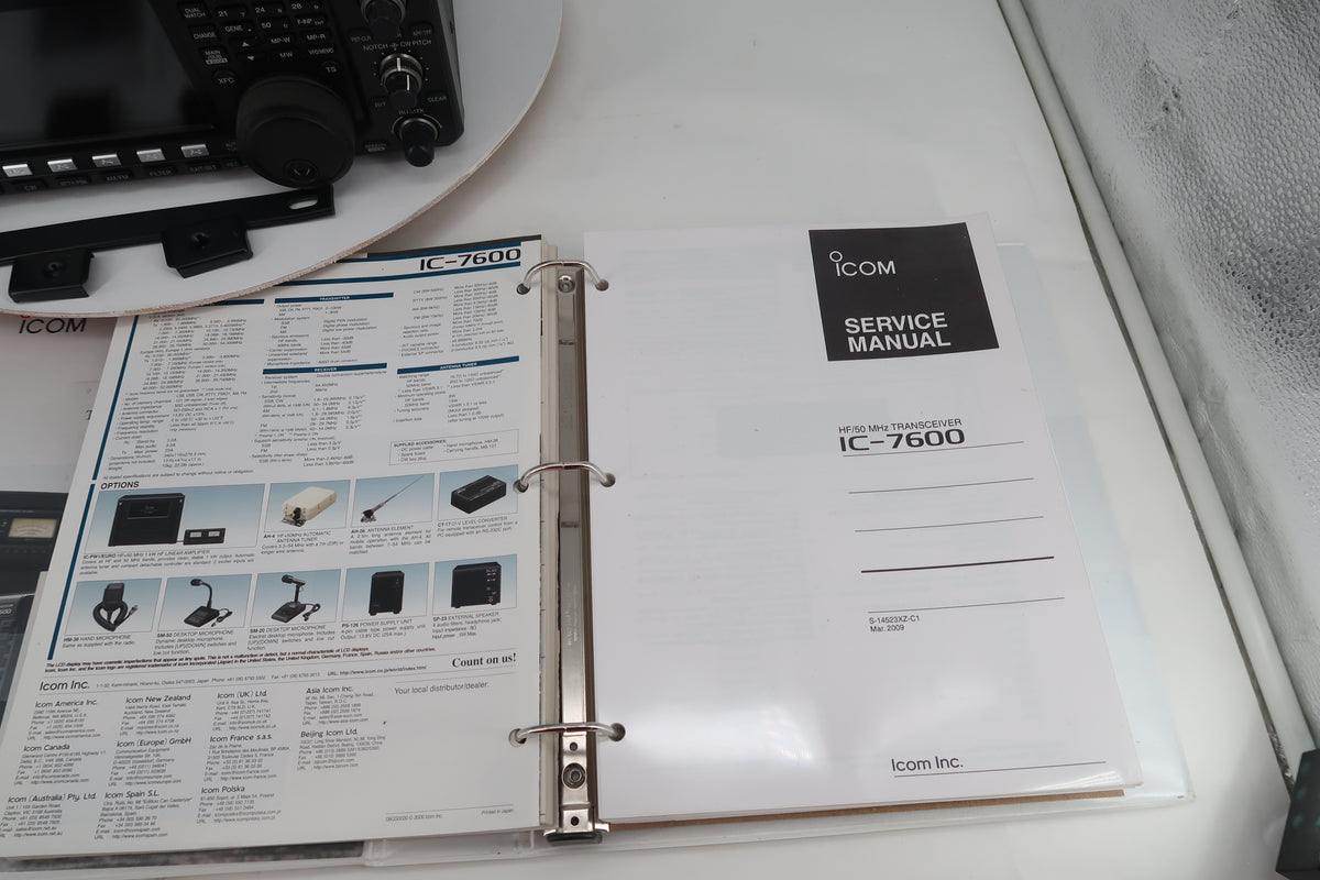 U20480 Used ICOM IC-7600 HF/50MHz All-Mode Transceiver