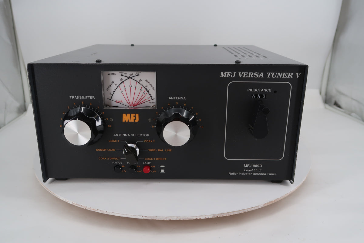 U20481 Used MFJ Versa Tuner V MFJ-989D Legal Power Antenna Tuner 1.8-30MHz