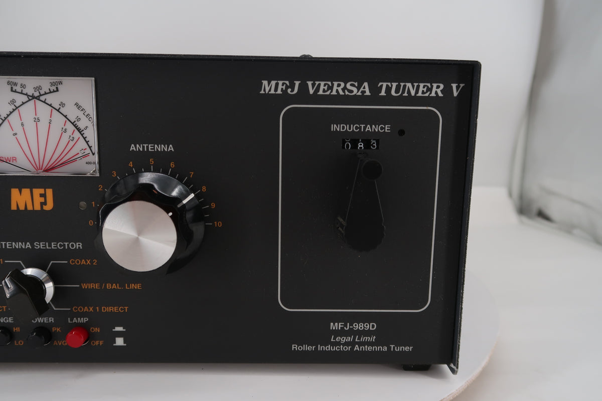 U20481 Used MFJ Versa Tuner V MFJ-989D Legal Power Antenna Tuner 1.8-30MHz