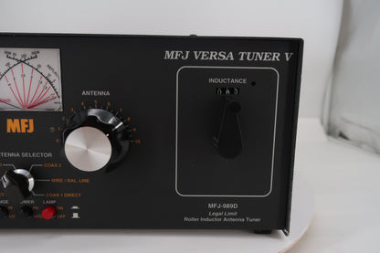 U20481 Used MFJ Versa Tuner V MFJ-989D Legal Power Antenna Tuner 1.8-30MHz