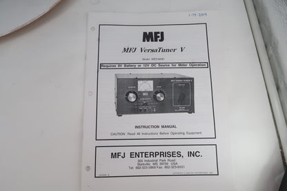 U20482 Used MFJ Versa Tuner V MFJ-989D Legal Power Antenna Tuner 1.8-30MHz