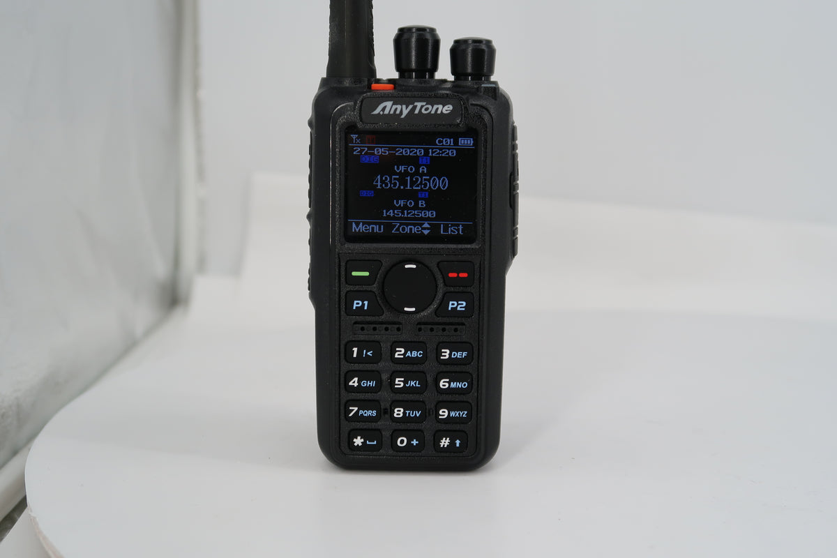 U20484 Used AntyTone AT-D868UV VHF/UHF FM/DMR GPS 7W Handheld Transceiver