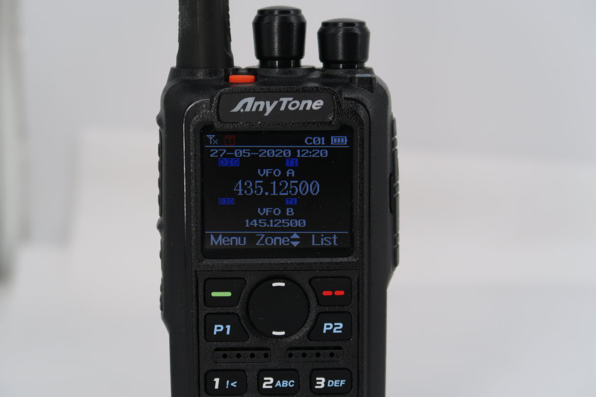 U20484 Used AntyTone AT-D868UV VHF/UHF FM/DMR GPS 7W Handheld Transceiver