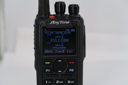 U20484 Used AntyTone AT-D868UV VHF/UHF FM/DMR GPS 7W Handheld Transceiver