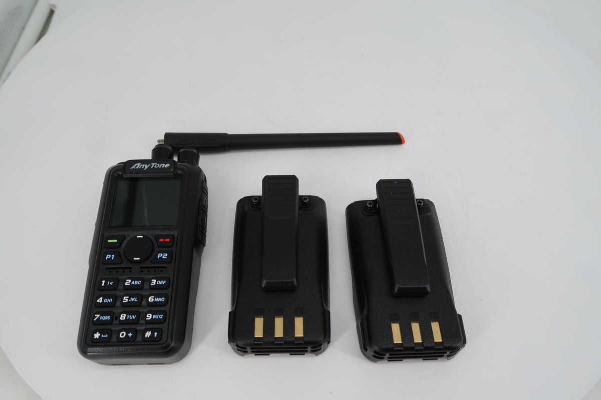 U20484 Used AntyTone AT-D868UV VHF/UHF FM/DMR GPS 7W Handheld Transceiver