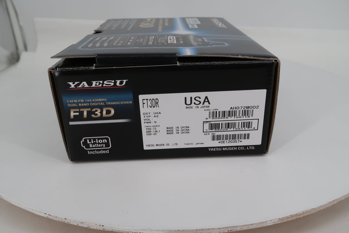 U20485 Used Yaesu FT-3DR C4FM/FM 144/430MHz Dual Band 5W Handheld Transceiver
