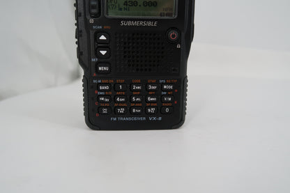 U20492 Used Yaesu VX-8DR 50/144/430 Triple-Band Heavy Duty Submersible Transceiver