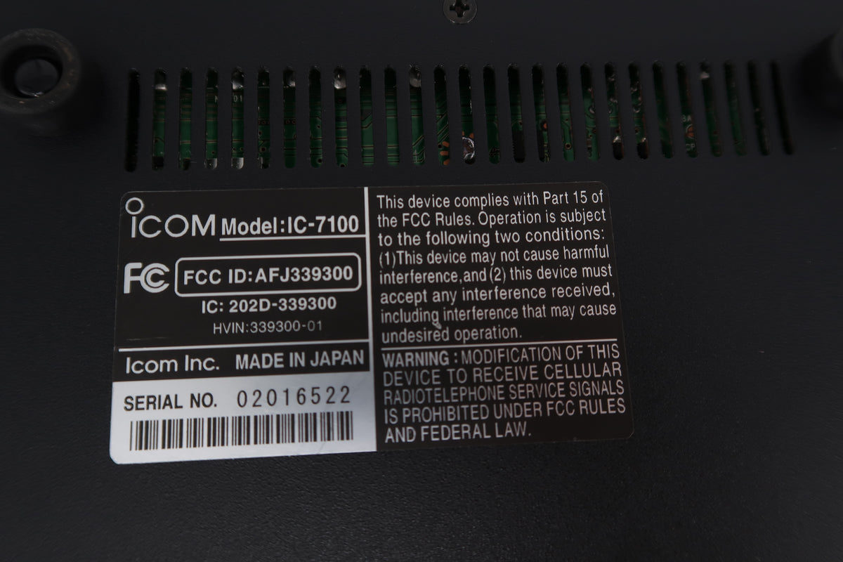 U20495 Used Icom IC-7100 HF/VHF/UHF All Mode Transceiver