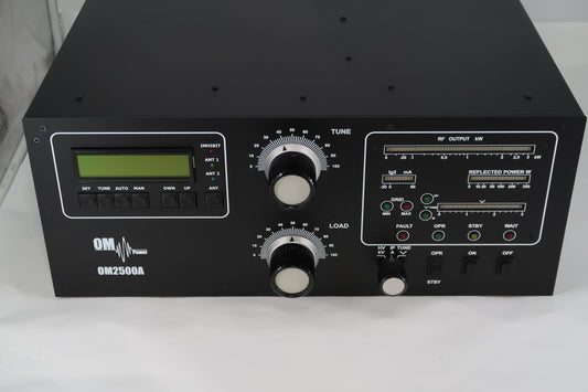 U20496 Used OM Power OM2500A 2500 Watt HF (1.8-29.7 MHz) Power Amplifier with Remote