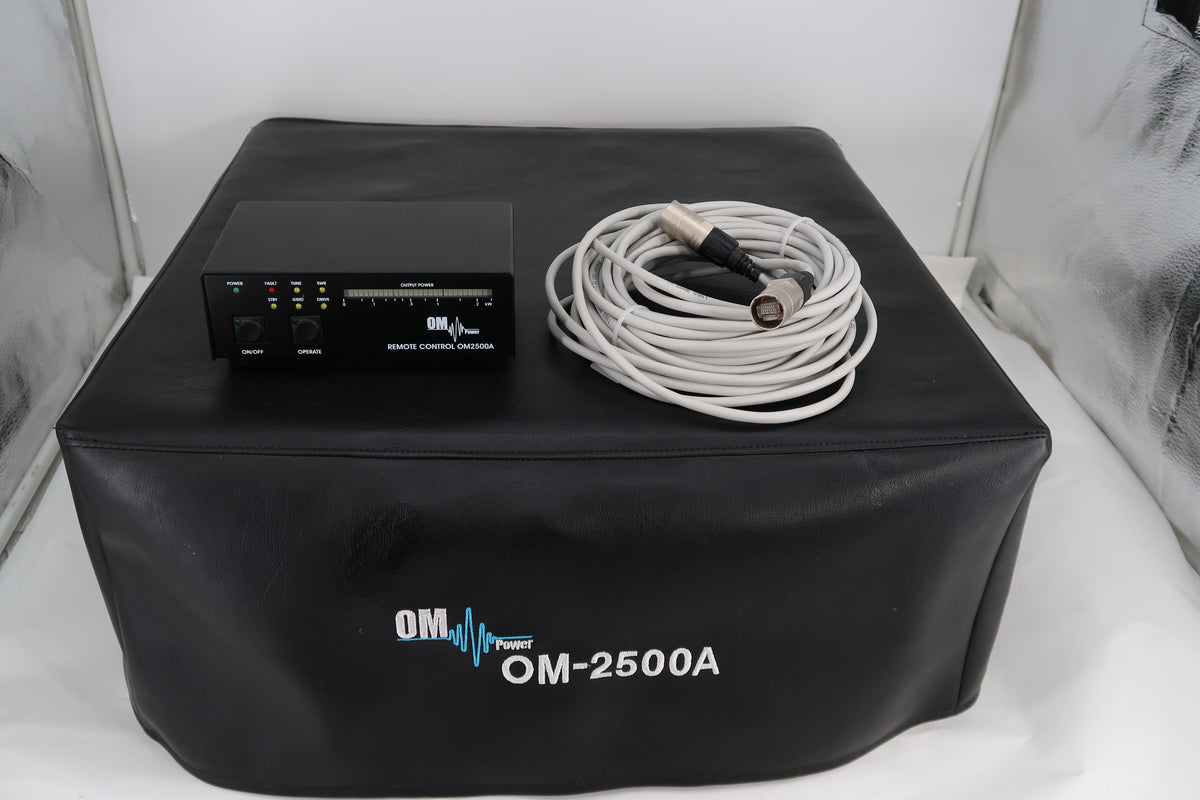 U20496 Used OM Power OM2500A 2500 Watt HF (1.8-29.7 MHz) Power Amplifier with Remote