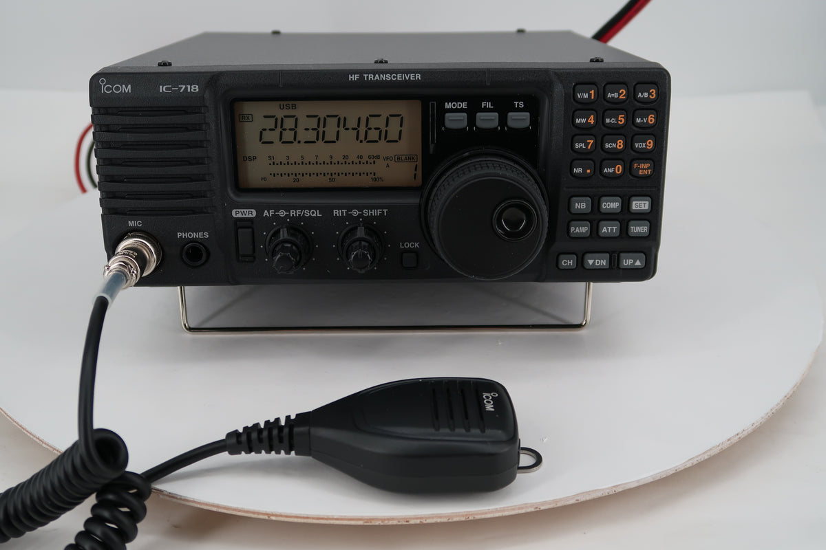 U20502 Used ICOM IC-718 with DSP HF SSB/CW/RTTY/AM 100W Transceiver