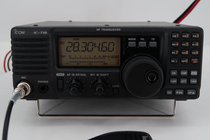 U20502 Used ICOM IC-718 with DSP HF SSB/CW/RTTY/AM 100W Transceiver