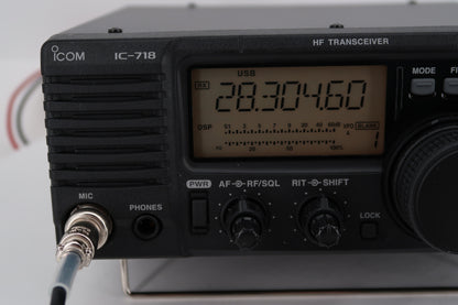 U20502 Used ICOM IC-718 with DSP HF SSB/CW/RTTY/AM 100W Transceiver