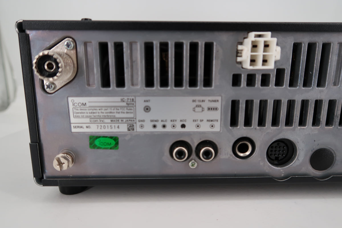 U20502 Used ICOM IC-718 with DSP HF SSB/CW/RTTY/AM 100W Transceiver