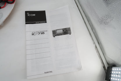 U20502 Used ICOM IC-718 with DSP HF SSB/CW/RTTY/AM 100W Transceiver