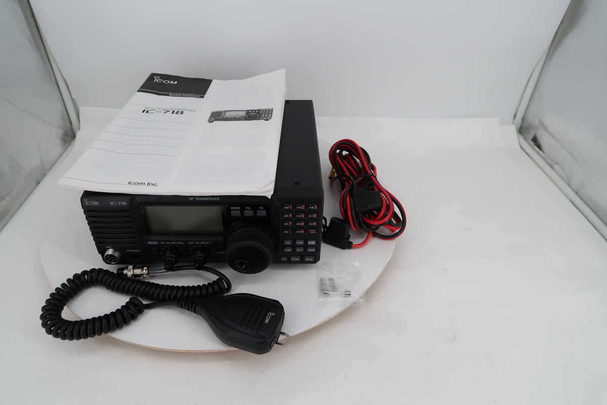 U20502 Used ICOM IC-718 with DSP HF SSB/CW/RTTY/AM 100W Transceiver