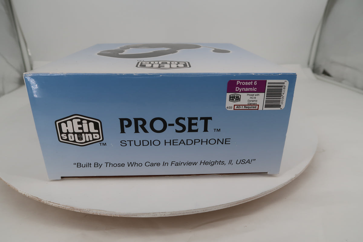 U20503 Used Heil Proset 6 Dynamic Element Studio Headphone w/AD-1-YM