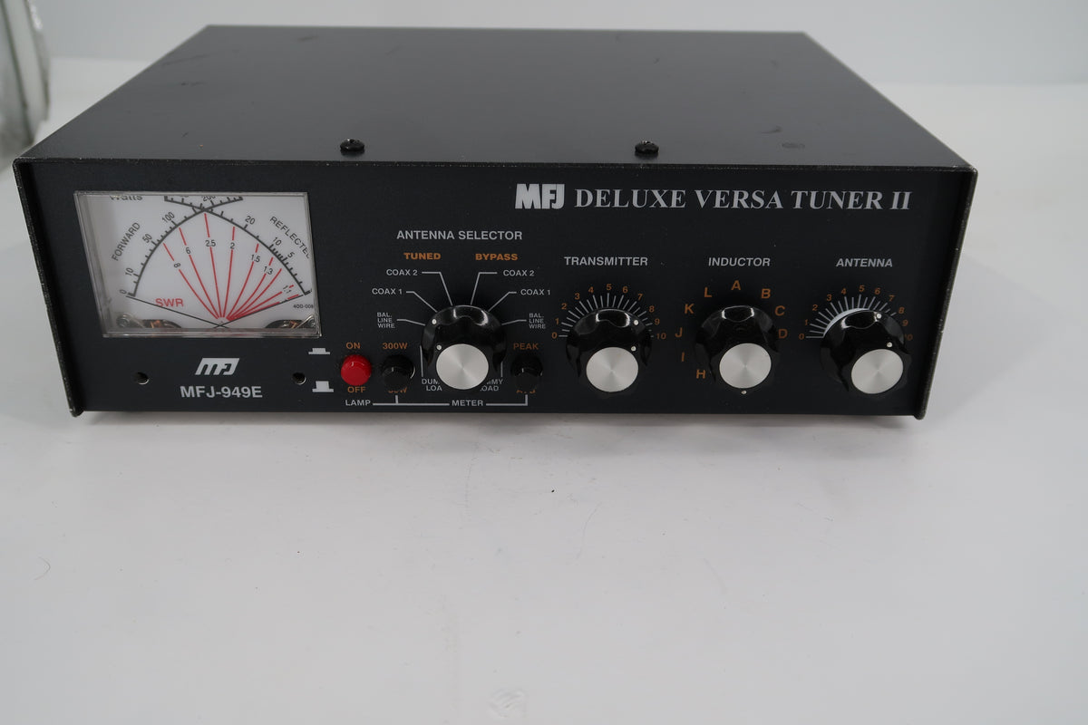 U20505 Used MFJ Deluxe Versa Tuner II MFJ-949E Antenna Tuner 1.8-30MHz 300 Watts