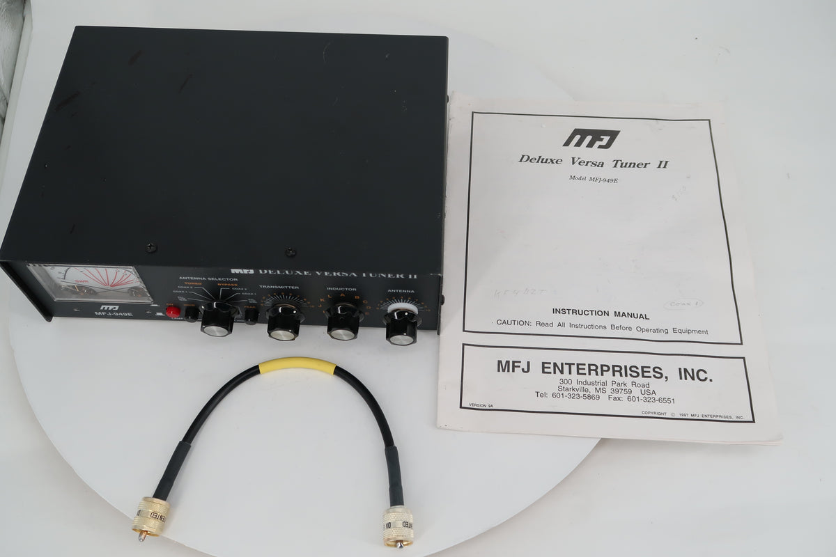 U20505 Used MFJ Deluxe Versa Tuner II MFJ-949E Antenna Tuner 1.8-30MHz 300 Watts